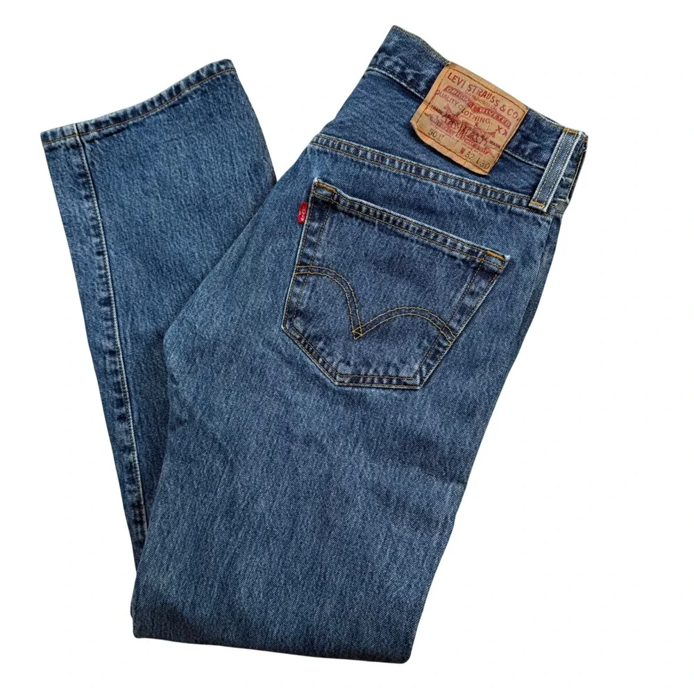 VTG Y2K Levi's 501 Original Jeans Mens 32x30 Medium Wash Straight Leg Button Fly
